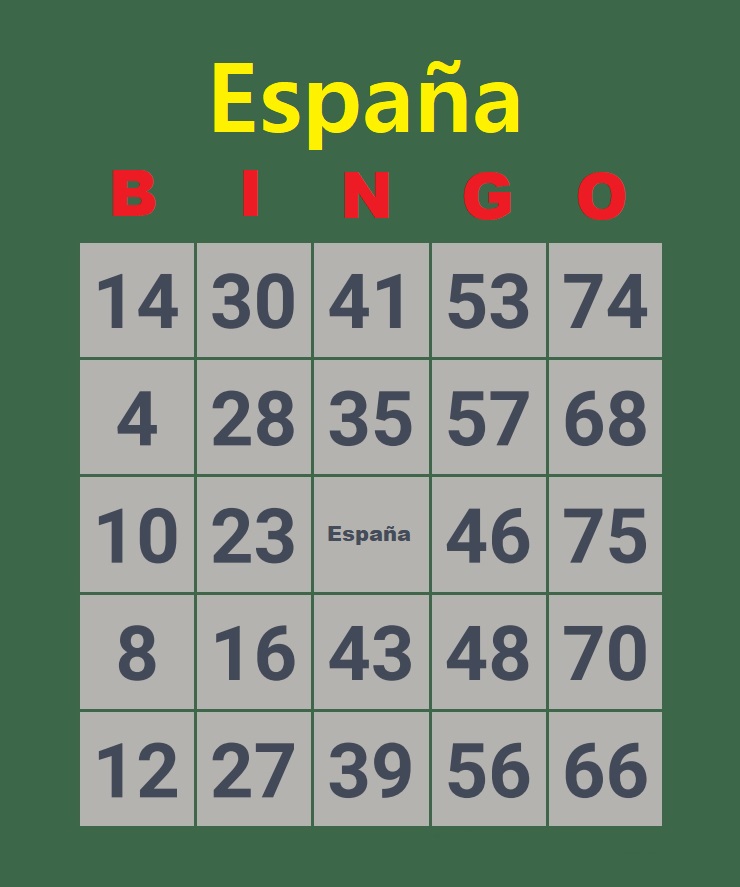 Imprimir Cartones de Bingo Gratis en PDF