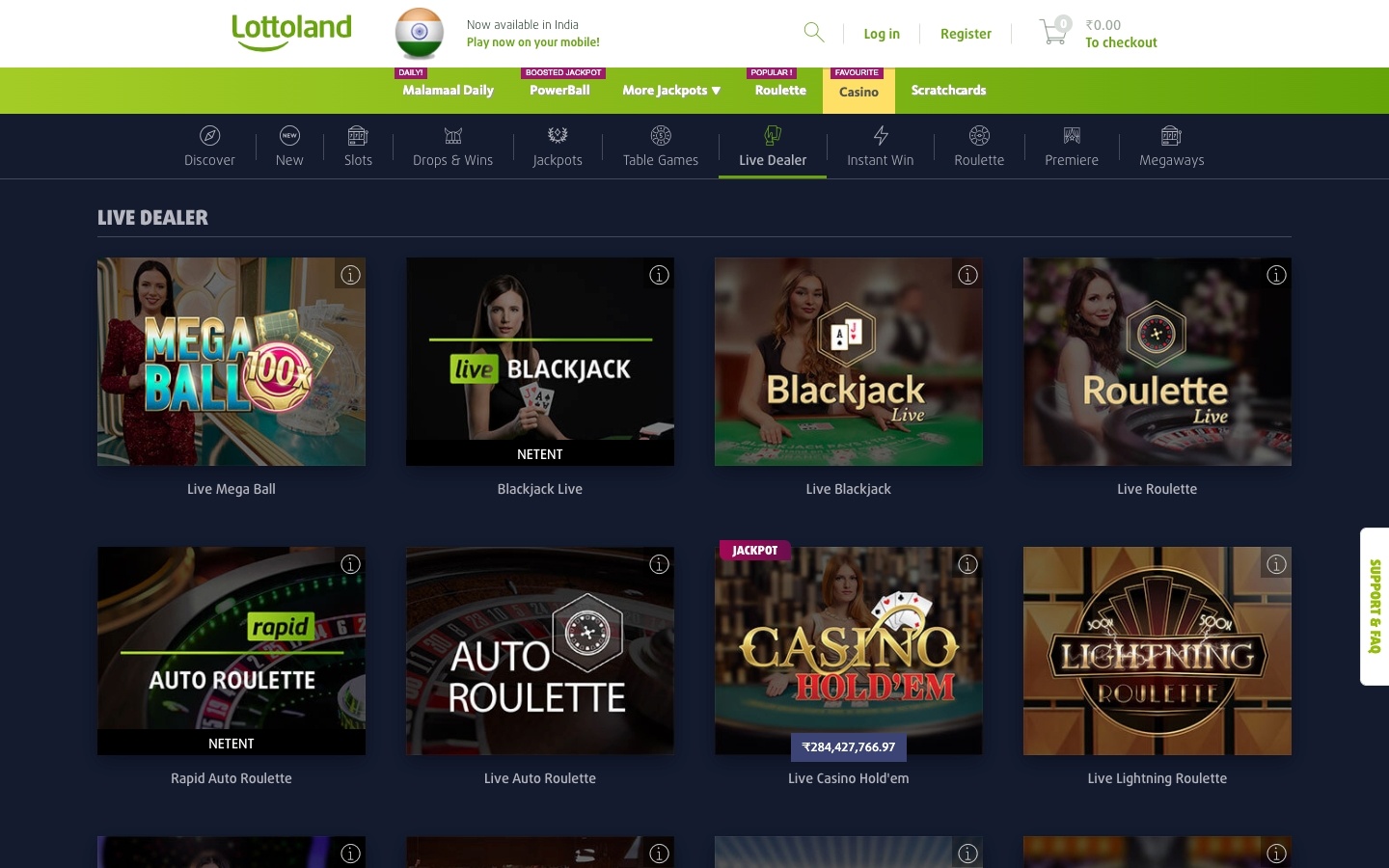 lottoland live casino