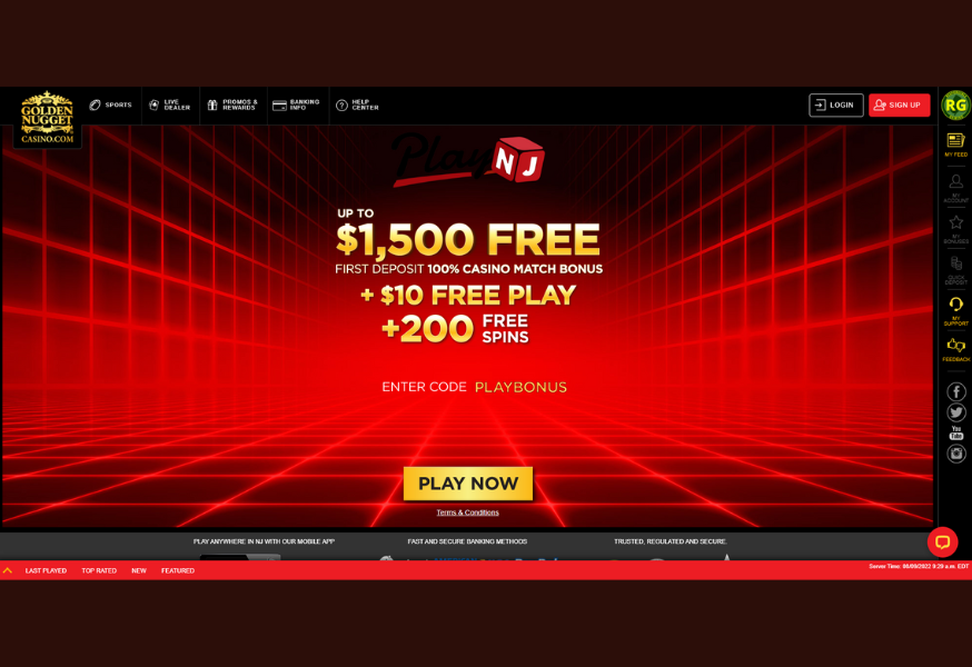 NJ Online Casino No Deposit Bonus 2024