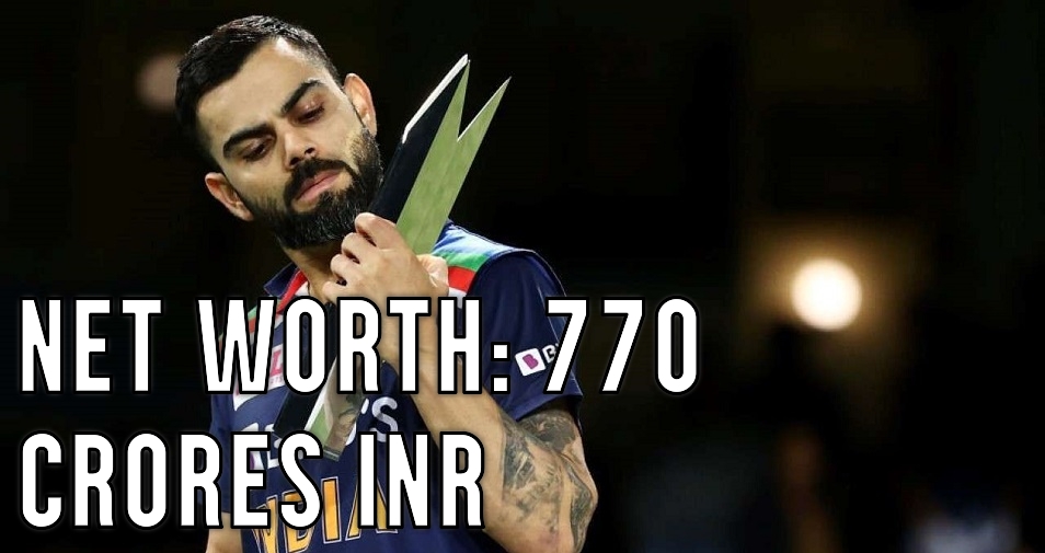 Virat Kohli Net Worth Inr 770 Crore 105 Million Usd 